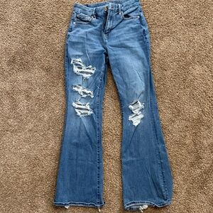 AE Distressed Flare Women's Jeans